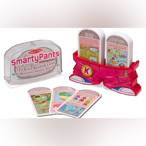 Melissa & Doug Smarty Pants Kindergarten Brain Building Cards, Games, Puzzles - Picture 2 of 2